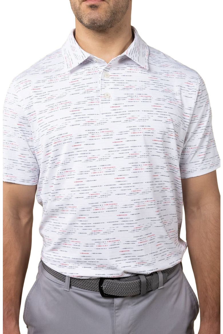 Matrix Polo, Alternate, color, White/Core Red