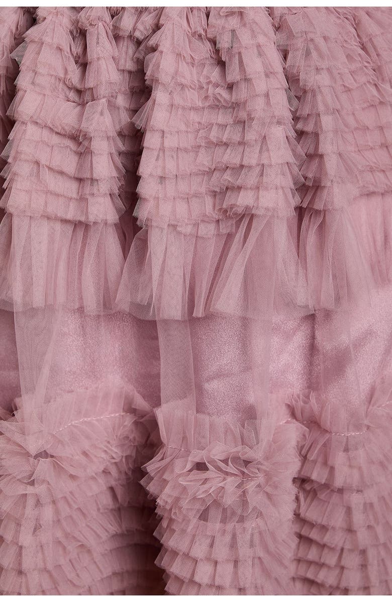 Coast Long Sleeve Mesh Wrap Top Mini Dress, Alternate, color, Lilac