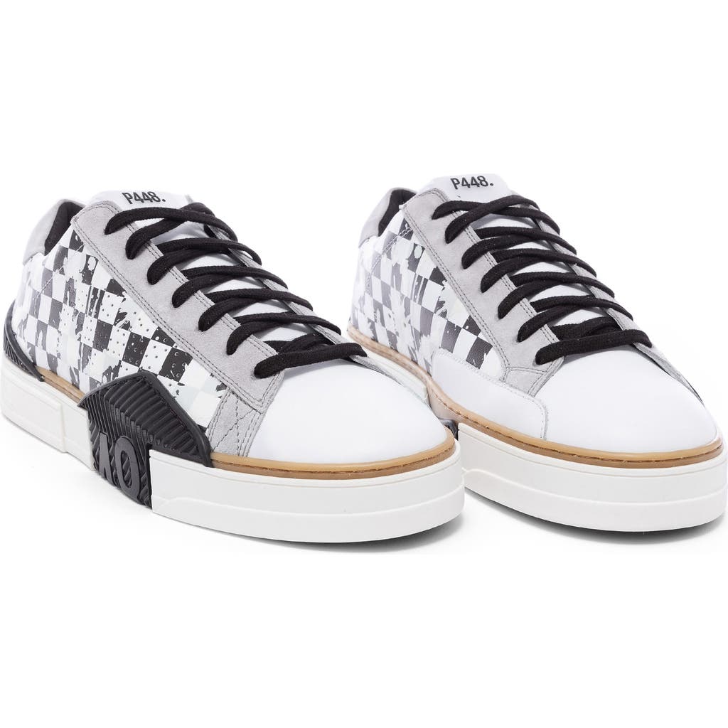 P448 Half Piper Low Top Sneaker In Stained Check
