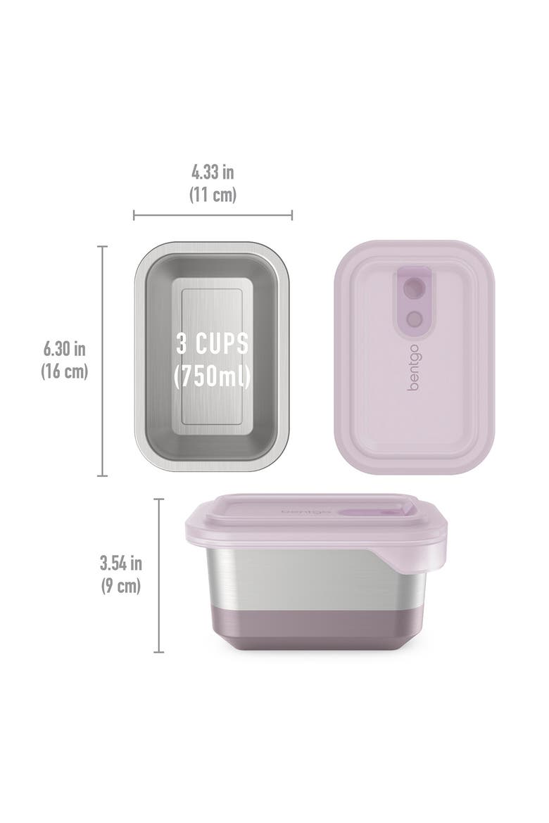MicroSteel Heat & Eat Container - Lunch Size 3 Cups - Dusk, Alternate, color, DUSK