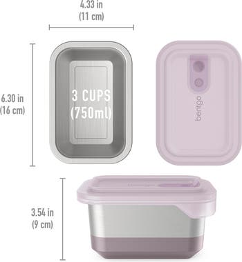 MicroSteel Heat & Eat Container - Lunch Size 3 Cups - Dusk