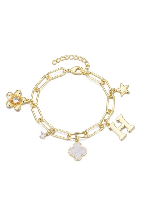 Initial Charm Bracelet