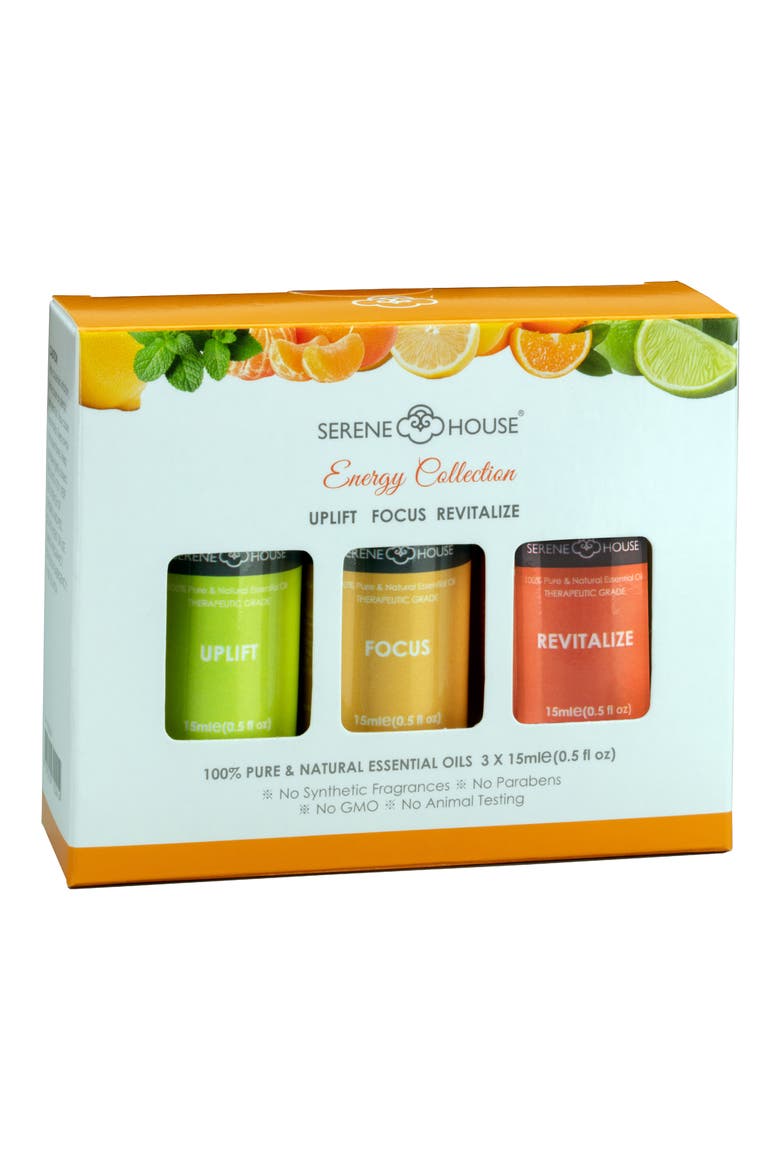 Revitalize & Focus 3-Pack Essential Oils, Alternate, color, MULTI