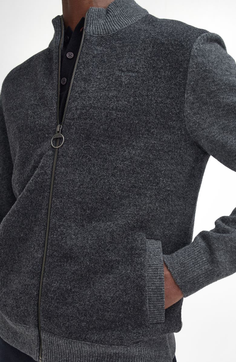 Barbour Balwen Zip Front Cardigan, Alternate, color, 