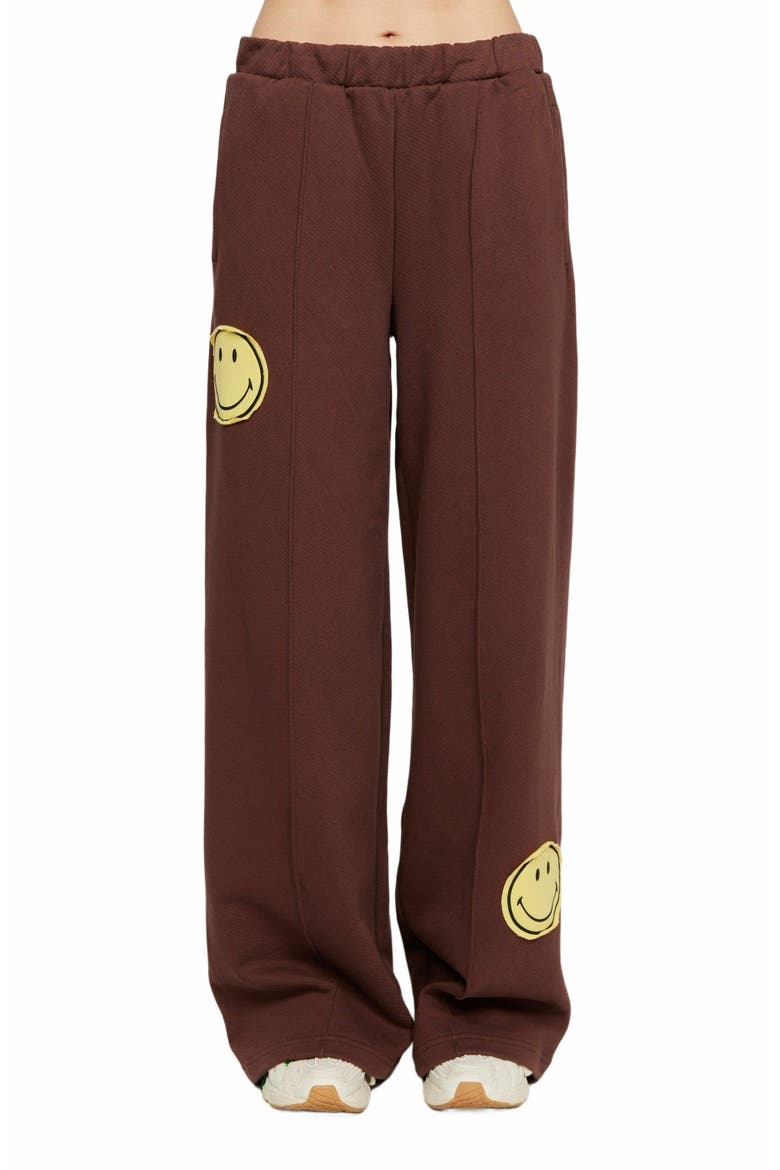 Smiley Straight Leg Pants, Alternate, color, BROWN