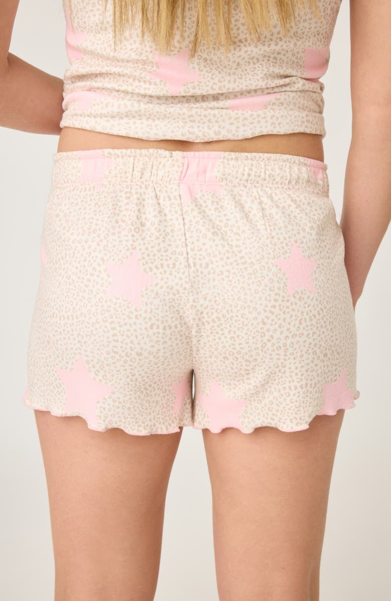 PJ Salvage Stay Wild Pajama Shorts, Alternate, color, Oatmeal