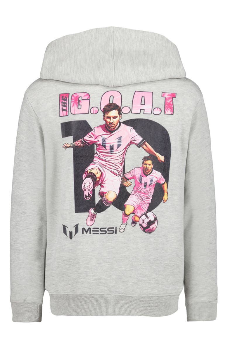 Messi Kids' Messi Graphic Zip Hoodie, Alternate, color, 