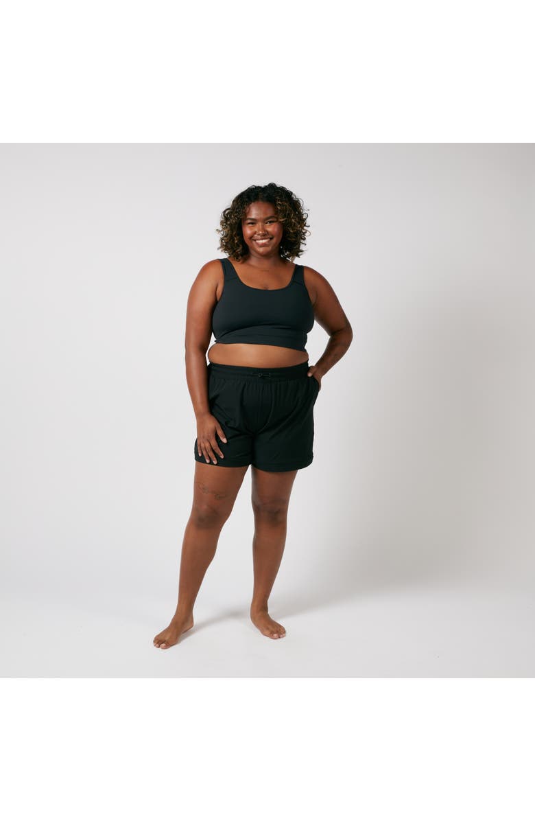 TomboyX Zip-Off Running Jogger, Alternate, color, Black