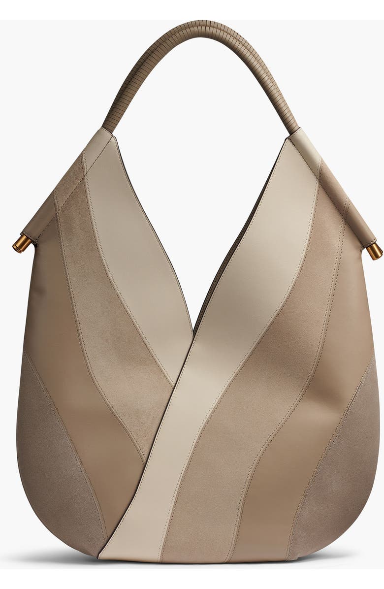 Donna Karan New York Baldwin Curve Pieced Large Shoulder, Alternate, color, Neutral Multi