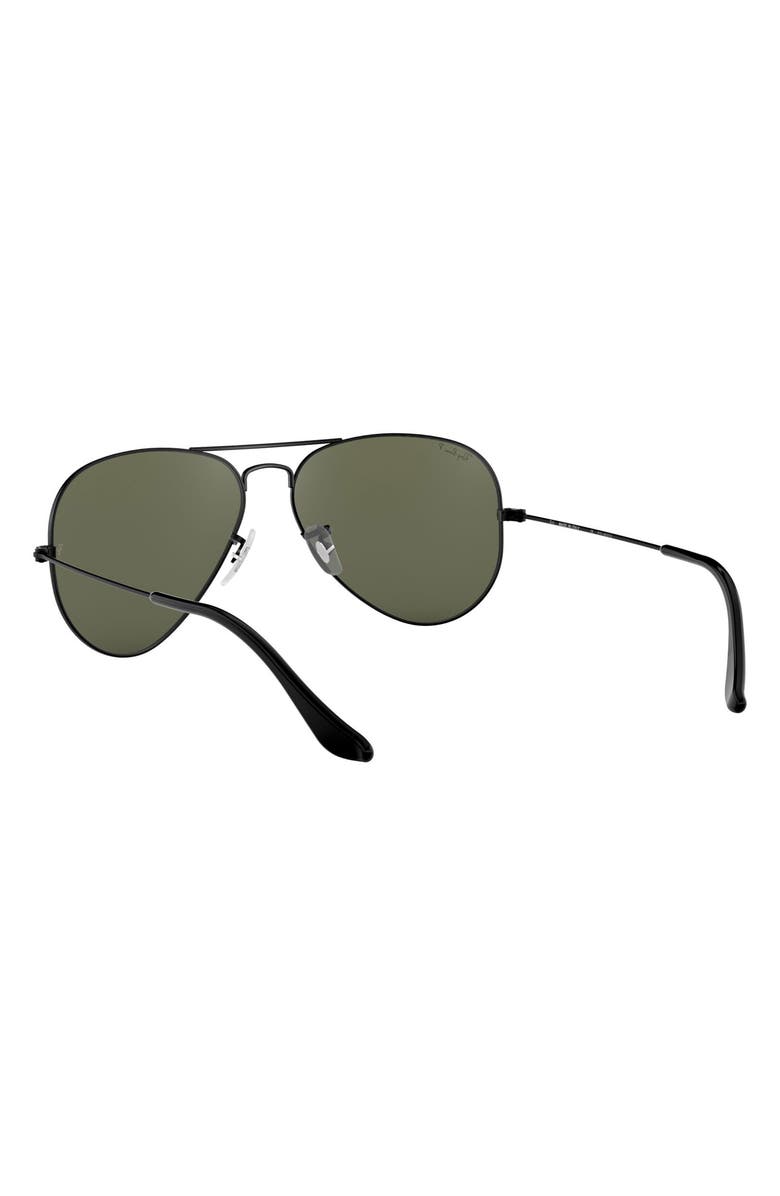 Ray-Ban 58mm Polarized Aviator Sunglasses, Alternate, color,