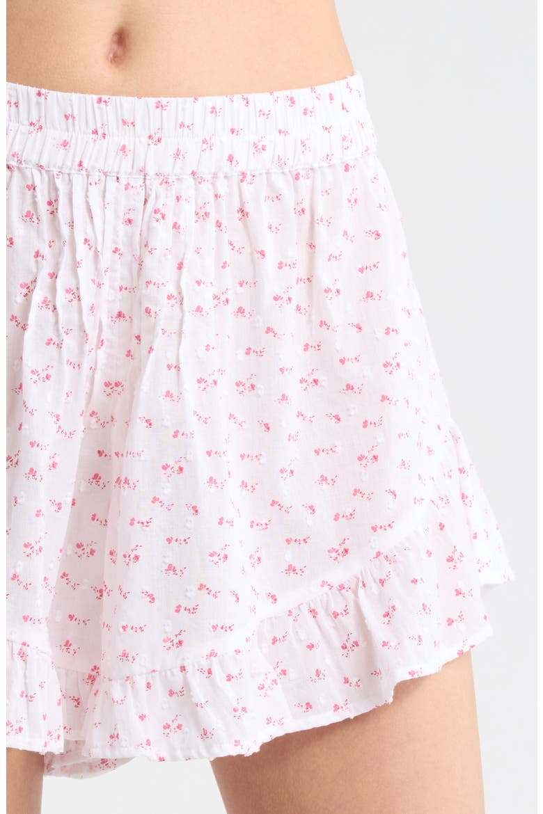Swiss Dot Short Pajamas, Alternate, color, PINK LEMONADE DITSY