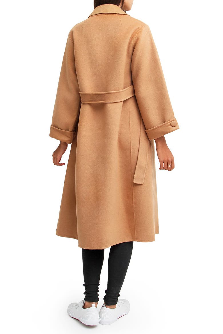 Stay Wild Oversized Wool Coat, Alternate, color, CAMEL
