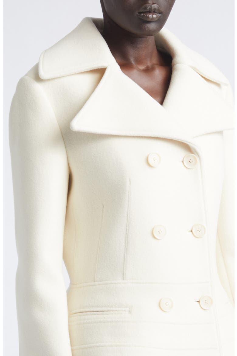Romane Compact Melton Wool Jacket, Alternate, color, IVORY