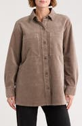 Eileen Fisher Stretch Organic Cotton Corduroy Classic Collar Jacket