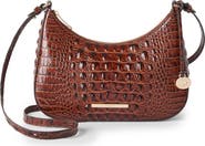 Brahmin Small Stephie Croc Embossed Leather Crossbody Bag