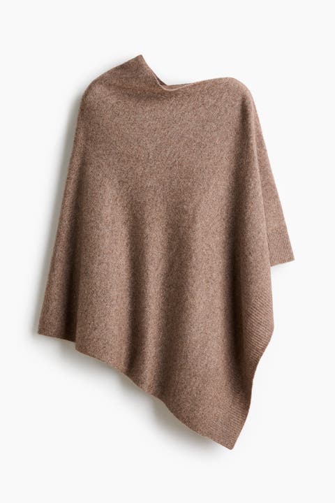 Fine-Knit Cashmere-Blend Cape