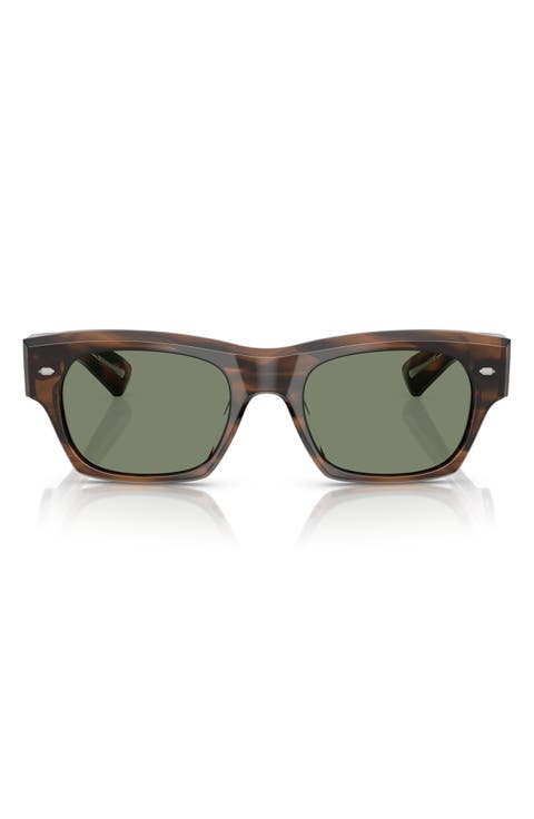 Kasdan 51mm Rectangular Sunglasses