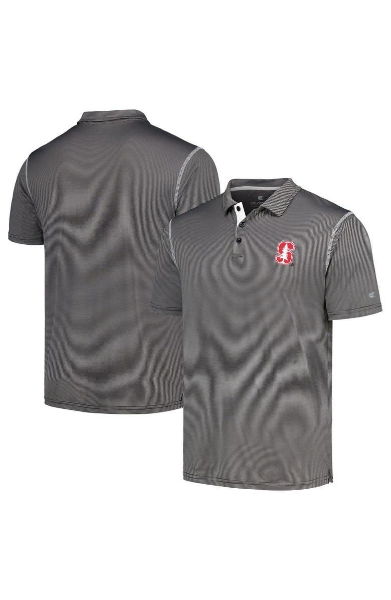 COLOSSEUM Men's Colosseum  Black Stanford Cardinal Cameron Polo, Main, color, 