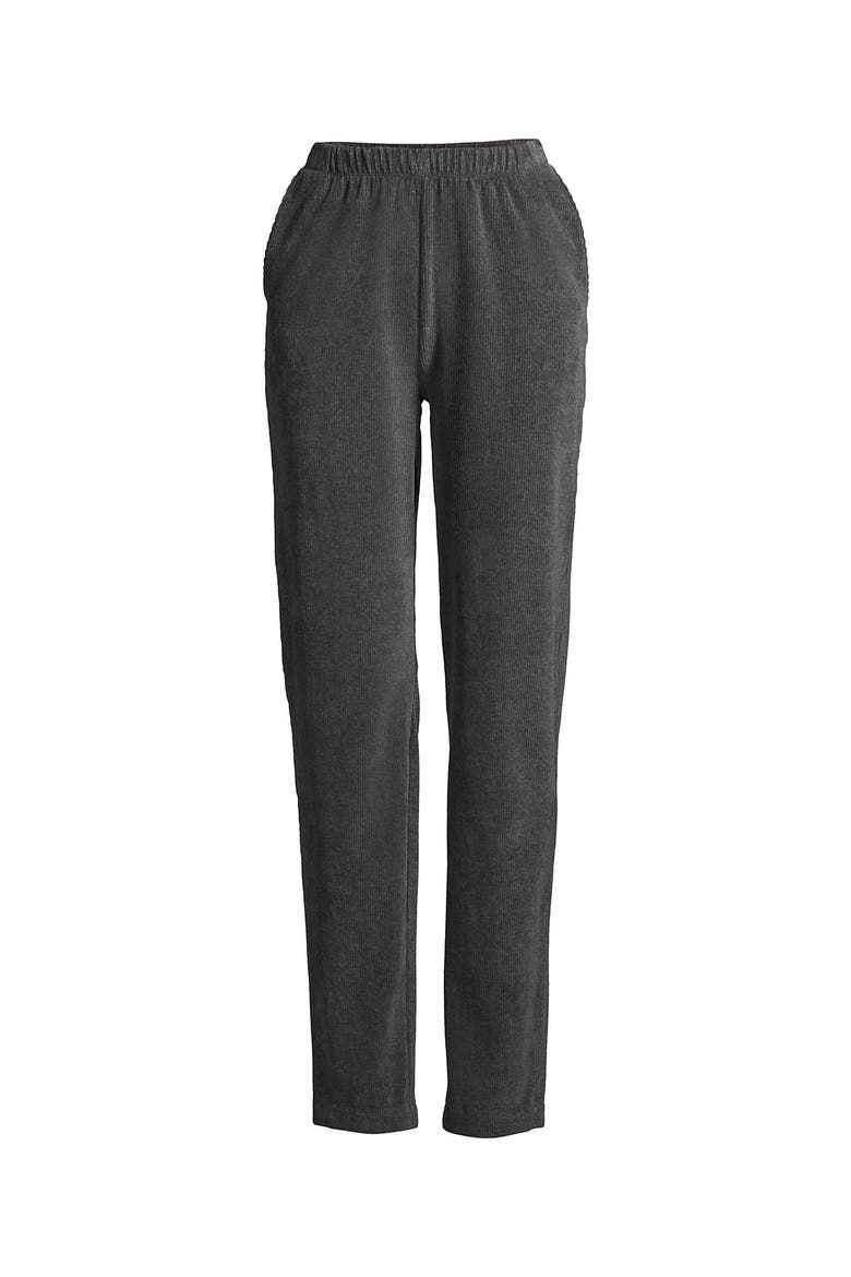 Sport Knit High Rise Corduroy Pants, Alternate, color, Charcoal Heather