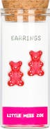 Little Miss Zoe Kids' Sterling Silver Gummy Bear Stud Earrings in Gift Bottle
