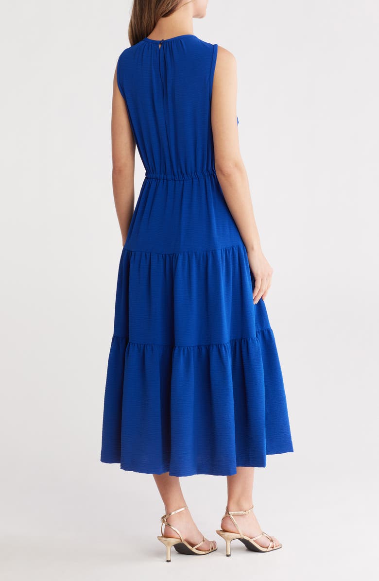 Calvin Klein Sleeveless Tiered A-Line Midi Dress, Alternate, color, Ultramarine