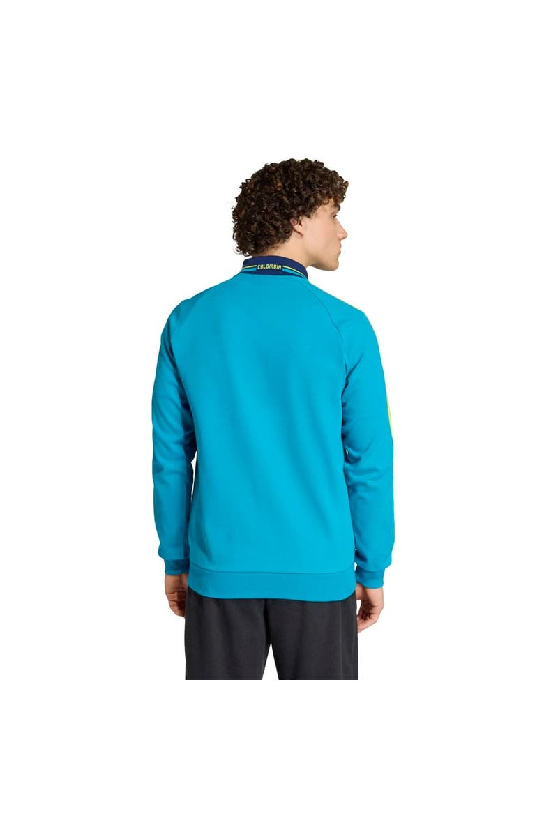 Men's adidas Turquoise Colombia National Team 2026 Away Full-Zip Anthem Jacket, Alternate, color, Turquoise