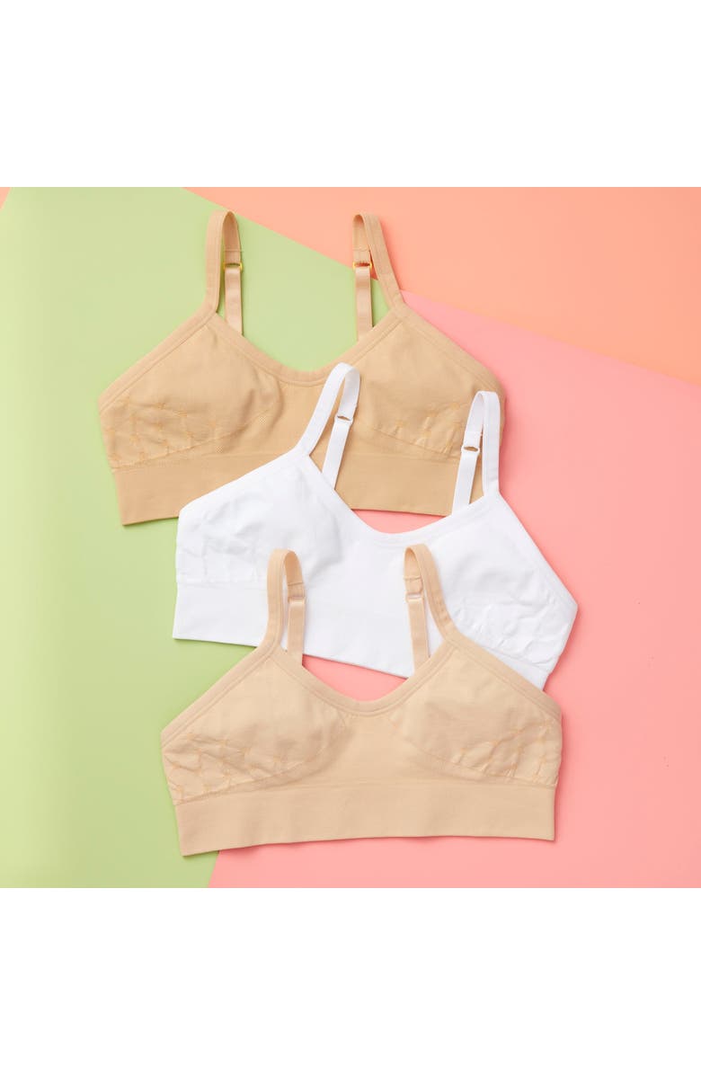 Yellowberry Poppy Seamless Bra 3PK, Main, color, Earth Basics