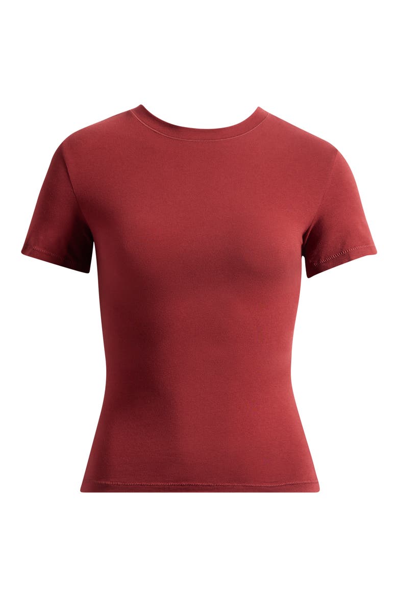 Cotton Jersey T-Shirt, Main, color, MERLOT