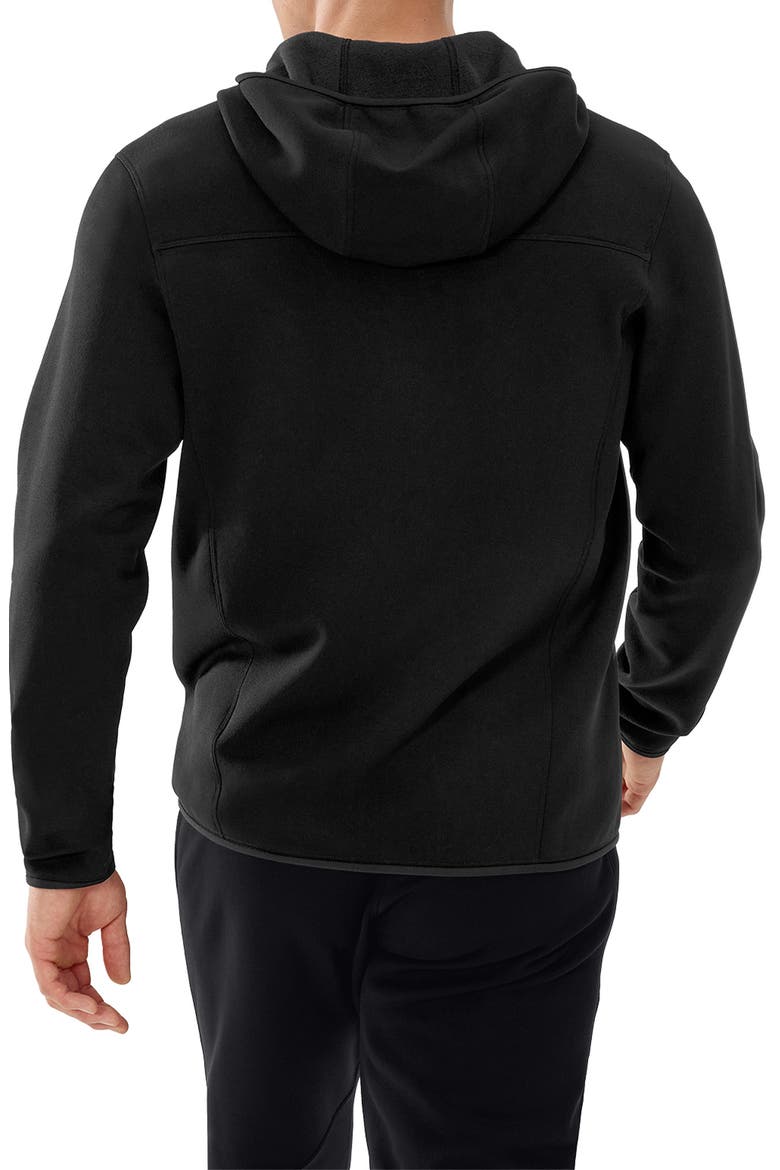 Kyanite Hoodie Jacket, Alternate, color, BLACK