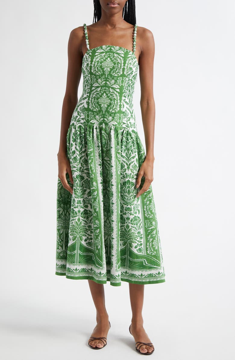 FARM Rio Delicate Tapestry Midi Dress, Main, color, 