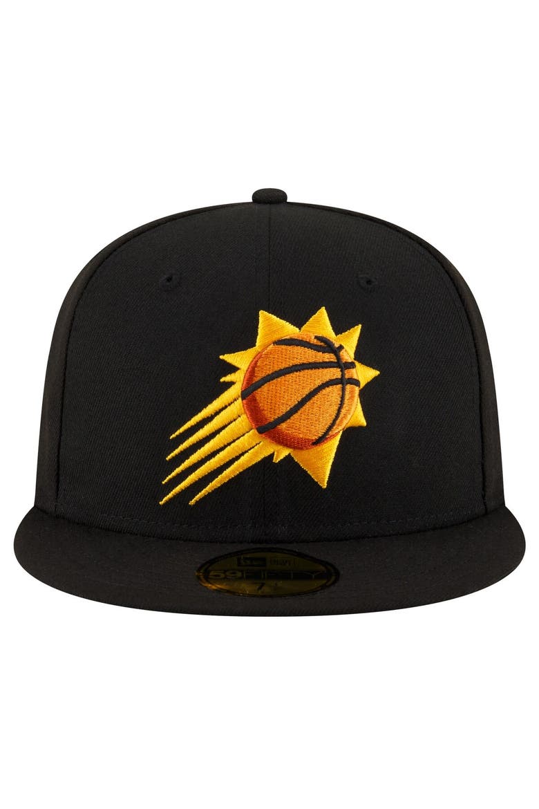 Men's New Era Black Phoenix Suns Team 59FIFTY Fitted Hat, Alternate, color, Black
