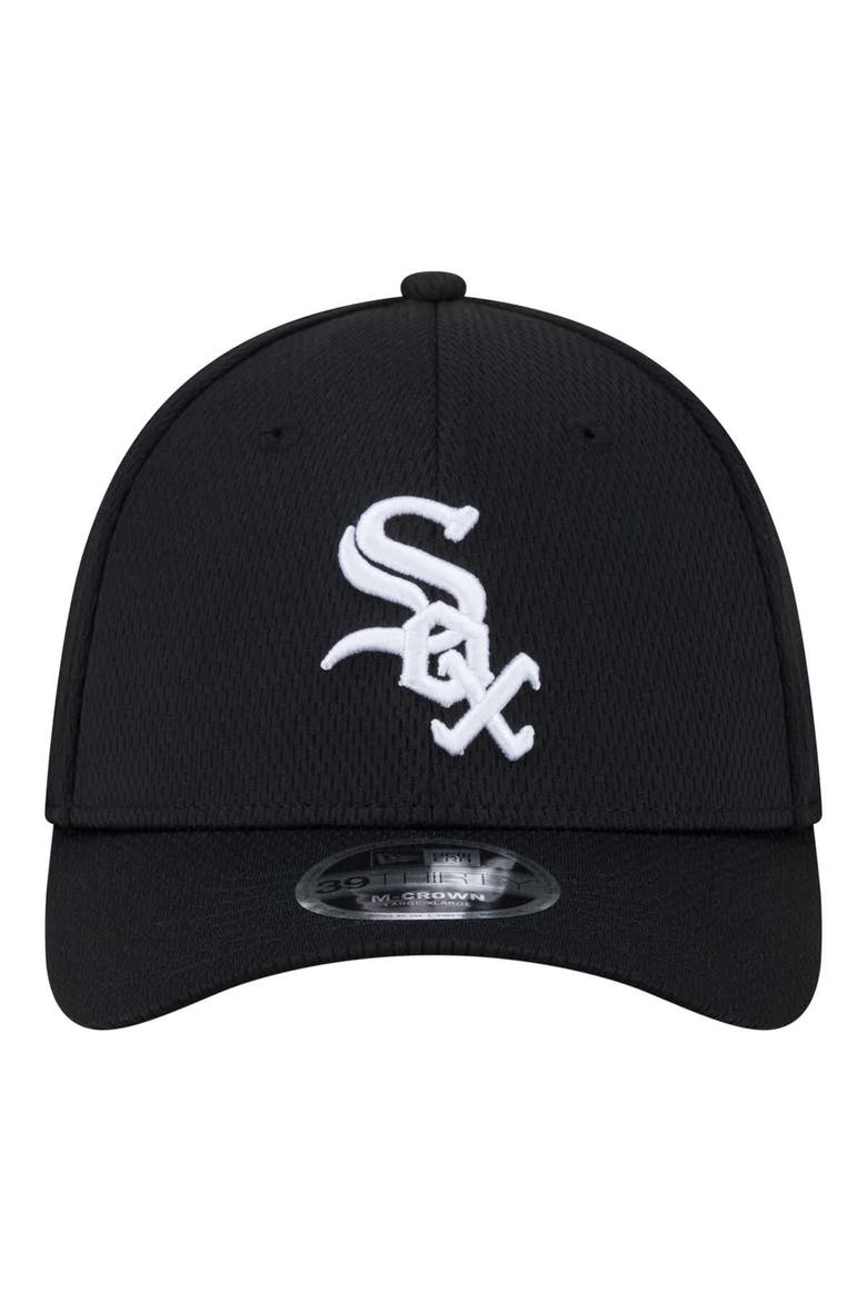 Men's New Era Black Chicago White Sox Dash 39THIRTY Flex Hat, Alternate, color, Black