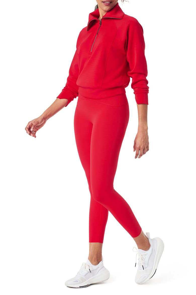 SPANXshape™ Booty Boost® 7/8 Leggings, Alternate, color, SPANX RED