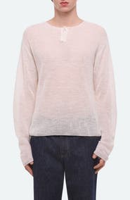 Helmut Lang Texture Henley Sweater