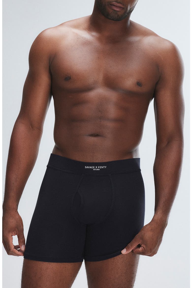 Ultra Soft Knit Boxer Briefs, Main, color, BLACK CAVIAR