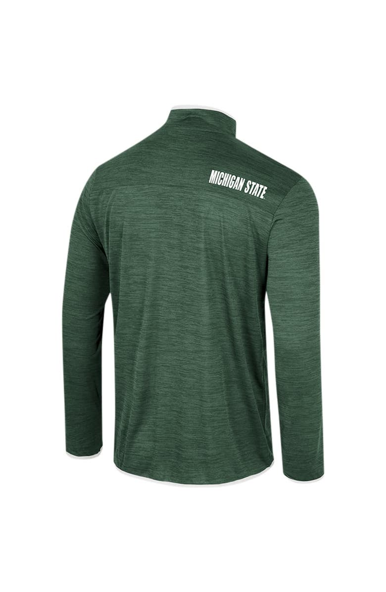 COLOSSEUM Men's Colosseum Green Michigan State Spartans Wright Quarter-Zip Windshirt, Alternate, color, 
