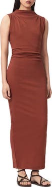 AllSaints Katarina Cowl Neck Maxi Dress
