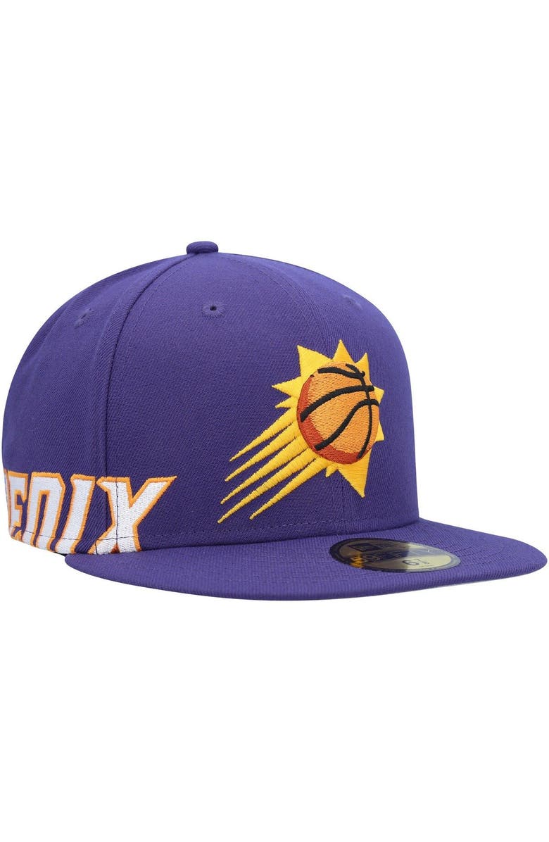 New Era Men's New Era Purple Phoenix Suns Side Arch Jumbo 59FIFTY Fitted Hat, Main, color,