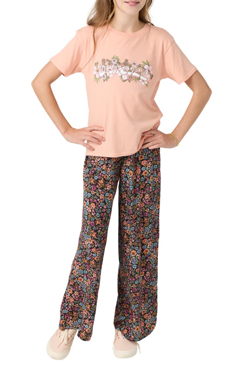 O'Neill Kids' Flora Flora Cotton Graphic T-Shirt, Alternate, color, 