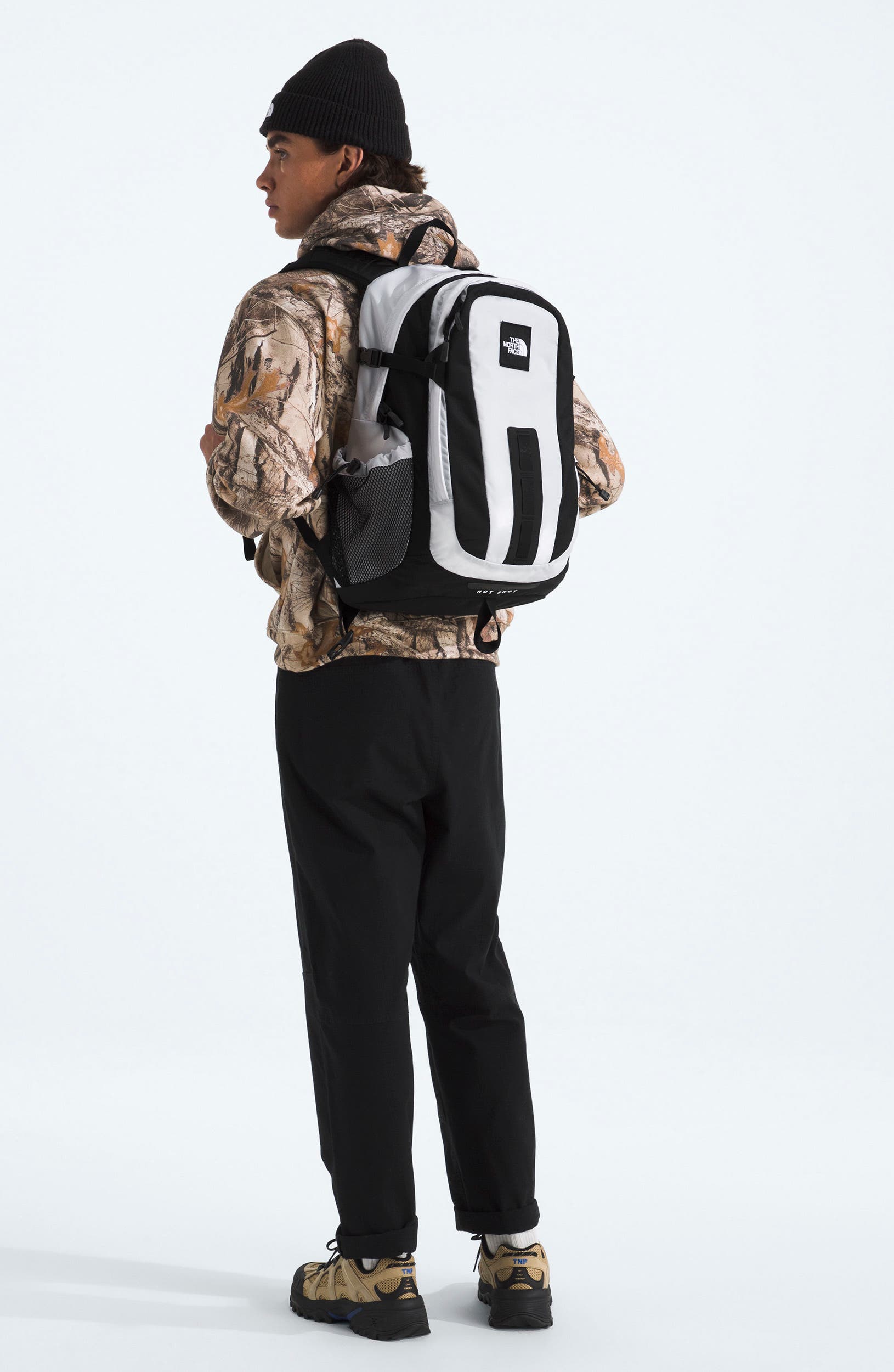 Hot Shot Backpack, Alternate, color, TNF WHITE/ TNF BLACK