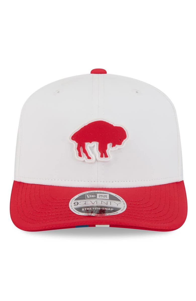 New Era Men's New Era  White/Red Buffalo Bills 2025 NFL Training Camp Throwback Logo 9SEVENTY Adjustable Hat, Alternate, color, 