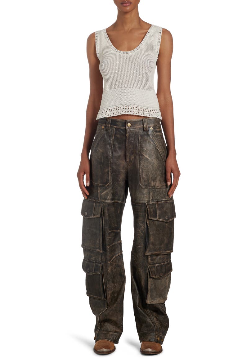 Sleeveless Openwork Sweater Tank, Alternate, color, ECRU