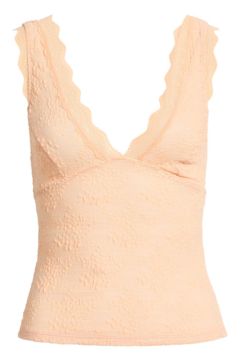 Loved You First Lace Tank, Alternate, color, PEACHY KEEN