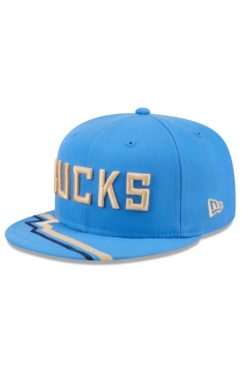 New Era Men's New Era  Blue Milwaukee Bucks 2024/25 City Edition 59FIFTY Fitted Hat, Alternate, color, 