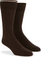 BOSS Assorted 2-Pack Solid Ribbed Cotton Blend Dress Socks