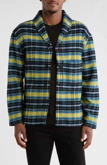 Imperfects Plaid Flannel Shawl Collar Button-Up Shirt