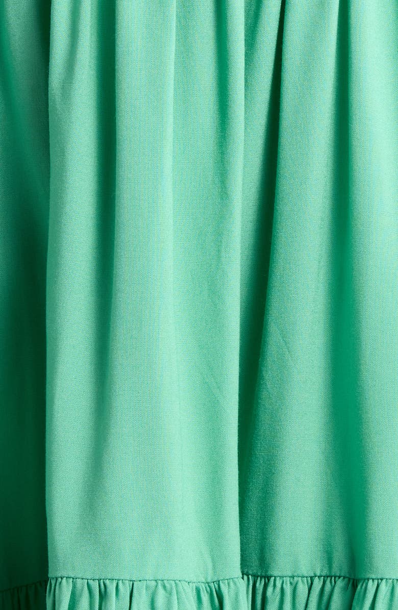Elan Tiered Ruffle Cover-Up Sundress, Alternate, color, Jade