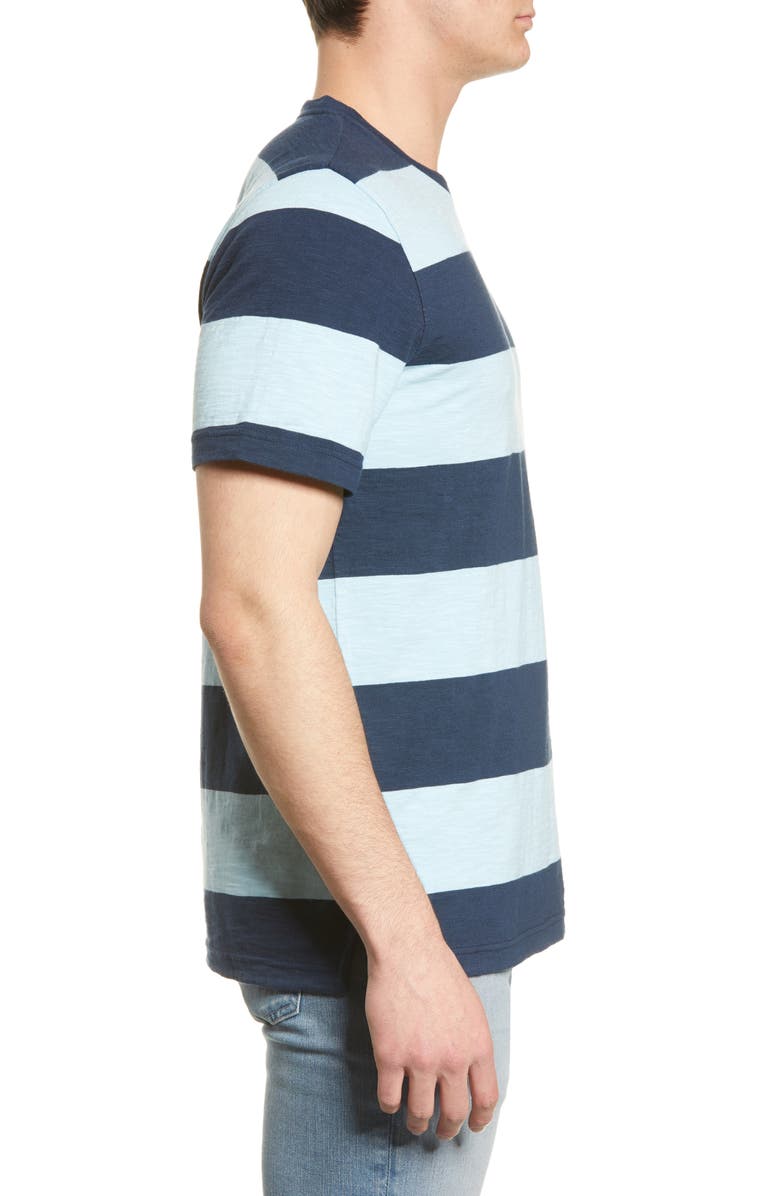 1901 Rugby Stripe Crewneck T-Shirt, Alternate, color,