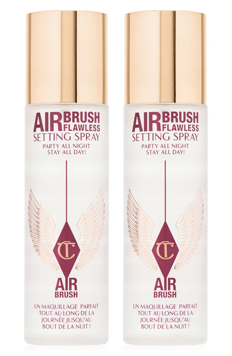 Charlotte Tilbury Airbrush Flawless Makeup Setting Spray Duo $76 Value, Main, color,