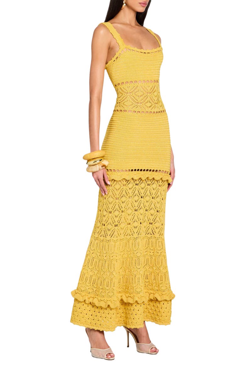 Retrofête Winona Crochet Dress, Alternate, color, 